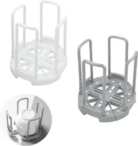 2Pcs Adjustable Bowl Rack, Plate Storage Rack, Dinner Plates Organizer, Dish Dryer Storage Bowl Holder for Kitchen Countertop Cabinet Shelf Set Expandable Room