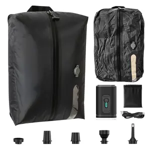 [2026 Upgraded] IPX7 Waterproof Travel Vacuum Compression Bag Set — Includes a Rechargeable Electric Air Pump;Cordless & Rechargeable Space Saver for Carry-on Luggage - Essential Travel Organizer Set