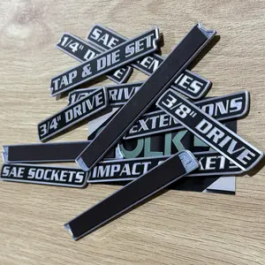 ColKy Designs - DIY & Home Project Tools Set – 12 Pack Magnetic Toolbox Label Badges - Small 0.6" – High Quality 3D Printed Label Badges and Emblems for Metal Cabinets, Drawers, Tool Chests, Decor Plastic Gift box  organization