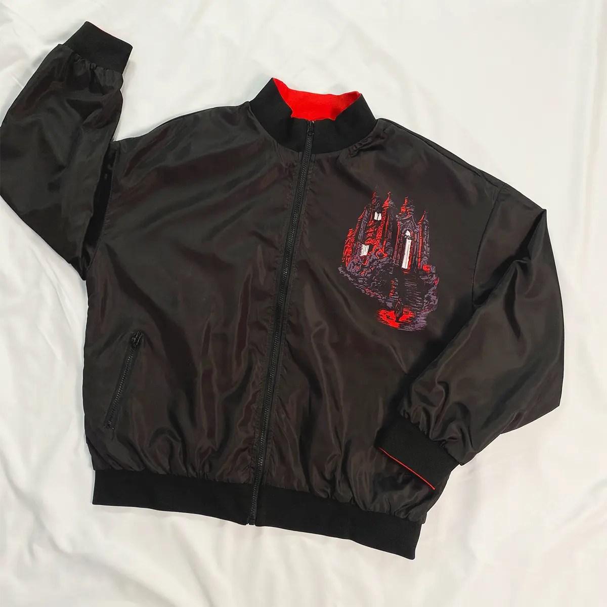Blood Reversible Bomber Jacket for Men - Menswear Coats Varsity