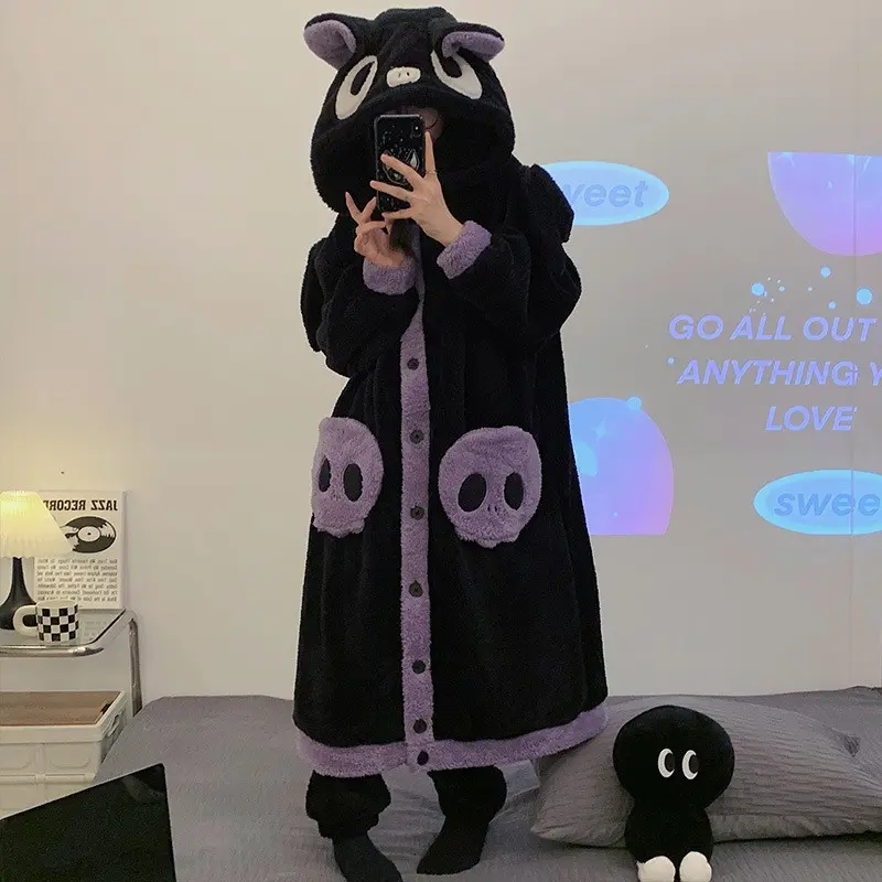 Black Bat Robe+Pants