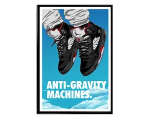 Anti Gravity Sneaker Poster Hypebeast Sneaker Home Decor Sneakerhead Print