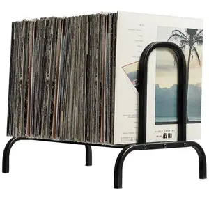 Black Vinyl Record Storage Holder