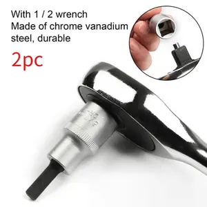 2counts Seat sheep horn screw disassembly tool, four corner flower special socket wrench