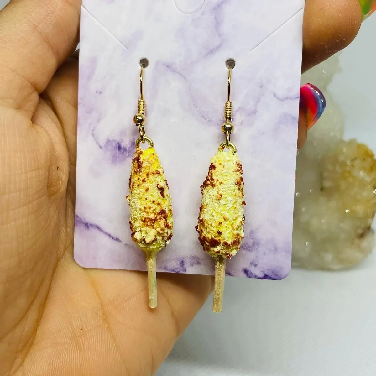 Aretes de Elote mexicano