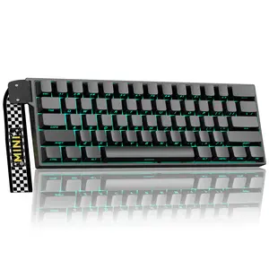 [New]AULA MINI60 HE PRO Wireless Hall Effect Mechanical Gaming Magnetic keyboard for FPS & Esports, 60% Tri-Mode Wireless Bluetooth/2.4G/USB-C, Rapid Trigger, 8000Hz, Hot Swappable,RGB Backlit pc accessories