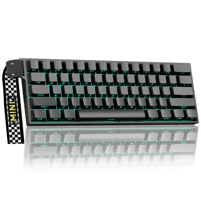 [New]AULA MINI60 HE PRO Wireless Hall Effect Mechanical Gaming Magnetic keyboard for FPS & Esports, 60% Tri-Mode Wireless Bluetooth/2.4G/USB-C, Rapid Trigger, 8000Hz, Hot Swappable,RGB Backlight pc accessories, Gaming Keyboard, Keyboards, Wireless Keyboar