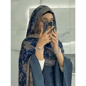 Bohemia Pashmina Hijab Scarf Long Muslim Cashmere Shawl Female Foulard Soft Turban Head Wraps For Women Headband Luxury Brand