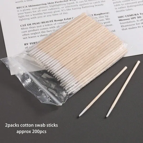 100Pcs  Precision Micro Applicator Swabs for Nail Polish Touch Up, Makeup, Microblading & Lash Extension