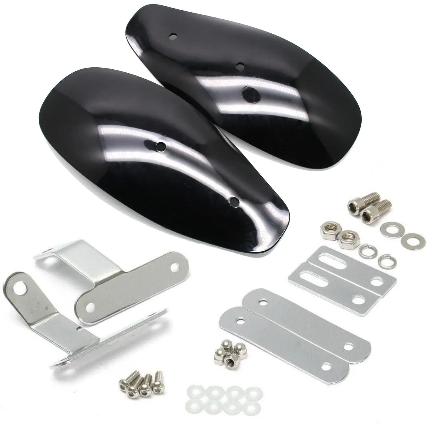 Motorcycle Handguards, Motorbike Hand Guards Wind Cold Handlebar Protector Deflectors Accessories Black Compatible with Sportster Iron Street Glide Bob Shadow Rebel Scout Chief Challenger V Star