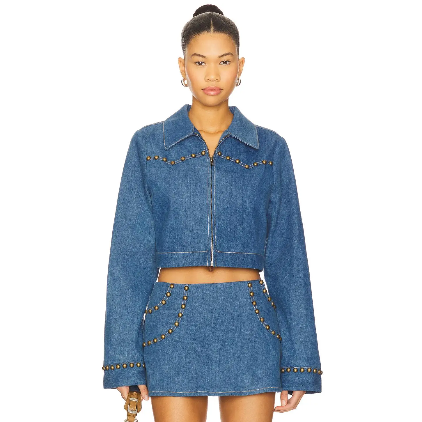 Lovers and Friends Palmer Jacket in Medium Blue
