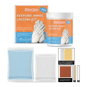 2PCS Dowmoo 3D Plaster Model Set, Hand Model Powder Clone Powder Three-Dimensional Hand Model Making Model Powder Plaster Hand Model
