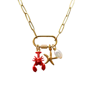 Lobster Charm Necklace