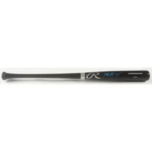 Michael Young Autographed Hand Signed Bat - Playball Ink COA