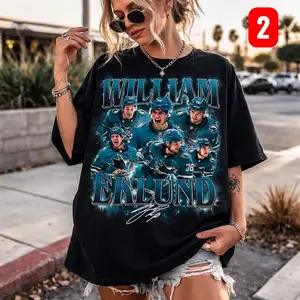 Custom William Eklund shirt, William Eklund Tee, William Eklund Tee, Bootleg Rap Hockey tee, Sharks Hockey Shirt