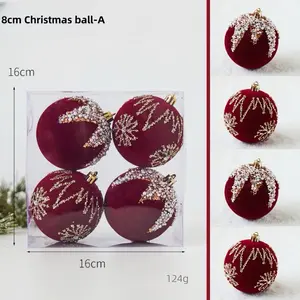 Christmas tree decorating Christmas Ornaments Party Decorations Christmas balls Sets Bows For Christmas Eve