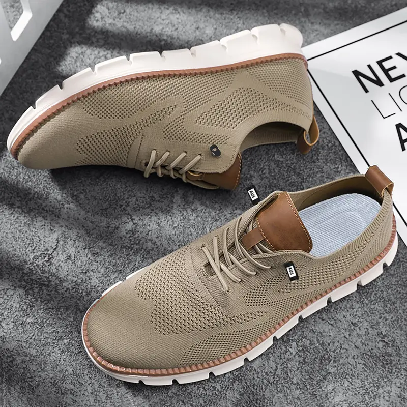 Men's Simple Low-Top Sports Shoes Summer, Casual Breathable Comfort Formal Fashion Lightweight Daily Business Casual Shoes, Casual Breathable Footwear Sneaker, Sneakers Shoes