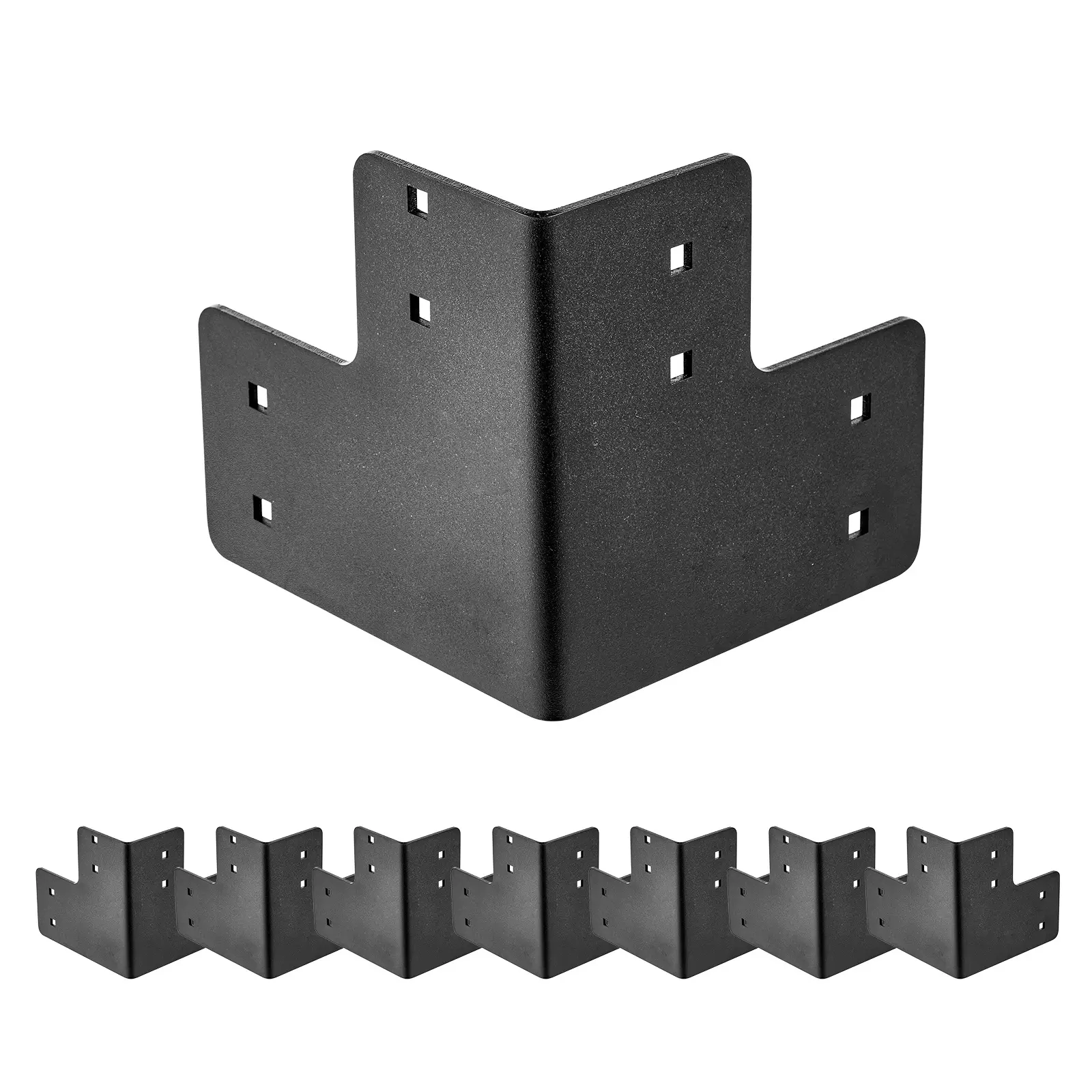 VEVOR 8-piece Workbench Corner Bracket 6.5 x 6.5 x 6.5inch /165 x 165 x ...