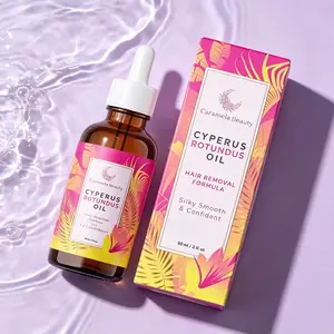 Caramela Beauty 60ml Cyperus Rotundus Oil, Plant-Based, Natural Mild Formula for Smooth Skin