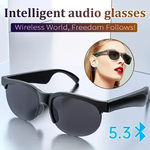 AI smart glasses - equipped with Bluetooth wireless connection and convenient online translation function, 8 million high-definition wearable video shooting and recording function, male and female universal ultra long battery life
