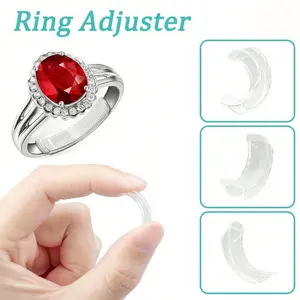 Resin Ring Adjuster, Invisible Ring Size Adjustment Pad, Fits Loose Rings, Multiple Finger Sizes Available, Comfortable and Protective