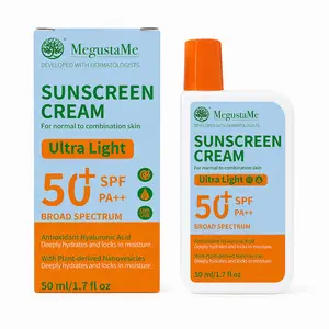 SPF 50+ Sunscreen for Face – Matte Finish Ultra-Lightweight Formula, Non-Greasy & Water-Resistant Broad Spectrum UVA/UVB Protection for Normal to Combination Skin， 1.7 fl ozr Normal to Combination Skin | 1.7 Fl Oz