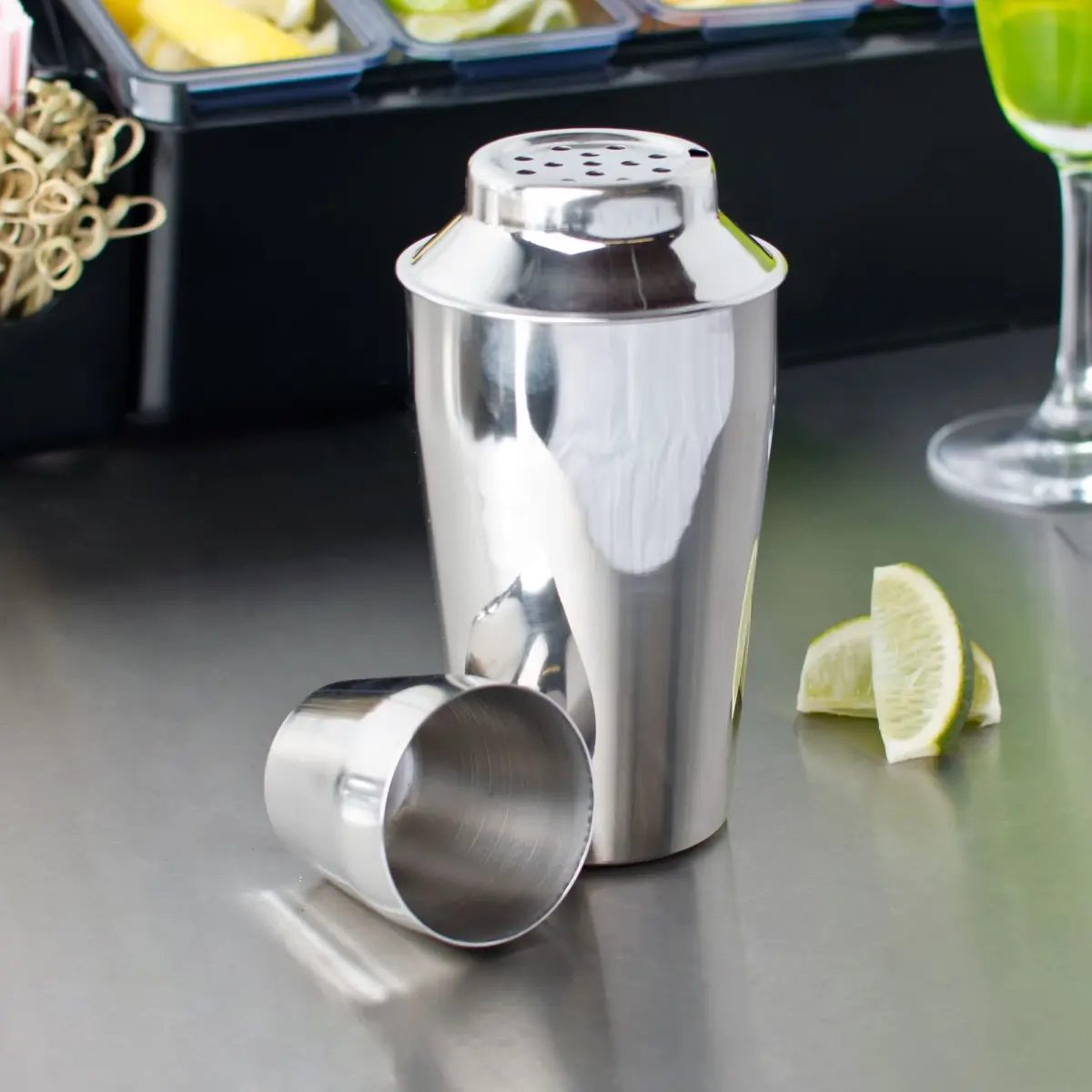 212 MAIN 16 oz Stainless Steel Cocktail Shaker, Kitchen Utensils for Bar Drink Mixing