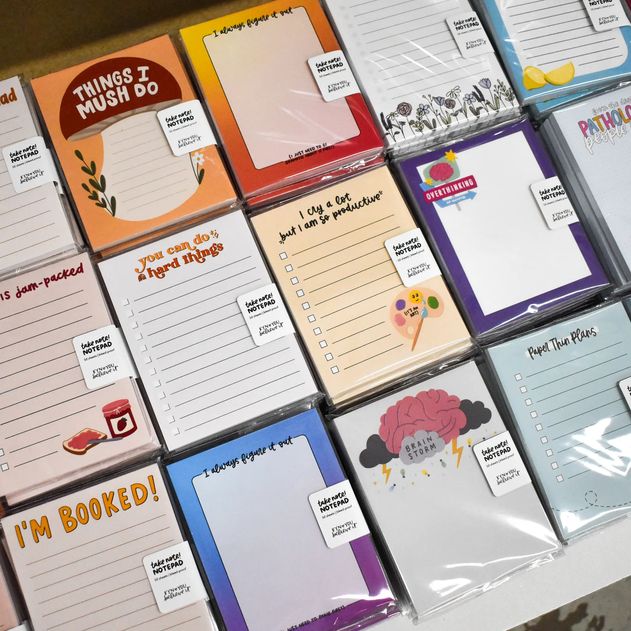 Cute Notepads - To-Do Lists, Checklists, Notes & More - 50 Tear-Away Sheets