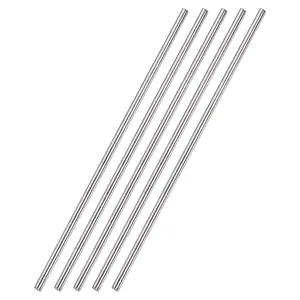 4mm x 300mm 304 Stainless Steel Solid Round Rod for DIY Craft - 5 count