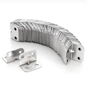 50PCS Heavy Duty 90 Degree Corner L Bracket Reinforced Support for Furniture Table Chair Cabinet Wardrobe Rust Resistant Easy Installation No Wobble Hardware Parts