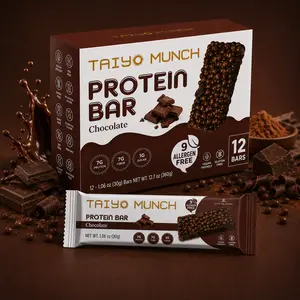 Taiyo Munch Allergen-Free Protein Bars - Chocolate (12-Pack)