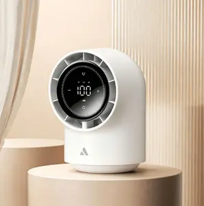Compact Touch-Control Desktop Fan, 100-Speed Settings, Low Noise, Digital Display, 8000mAh Battery-Powered with 3 Oscillation Angles; Ideal for Bedrooms, Bedside, Offices, and Travel