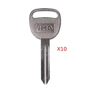 10-Pack Replacement GM Key Blank - B102/GM-39, Automotive Car Key Accessory