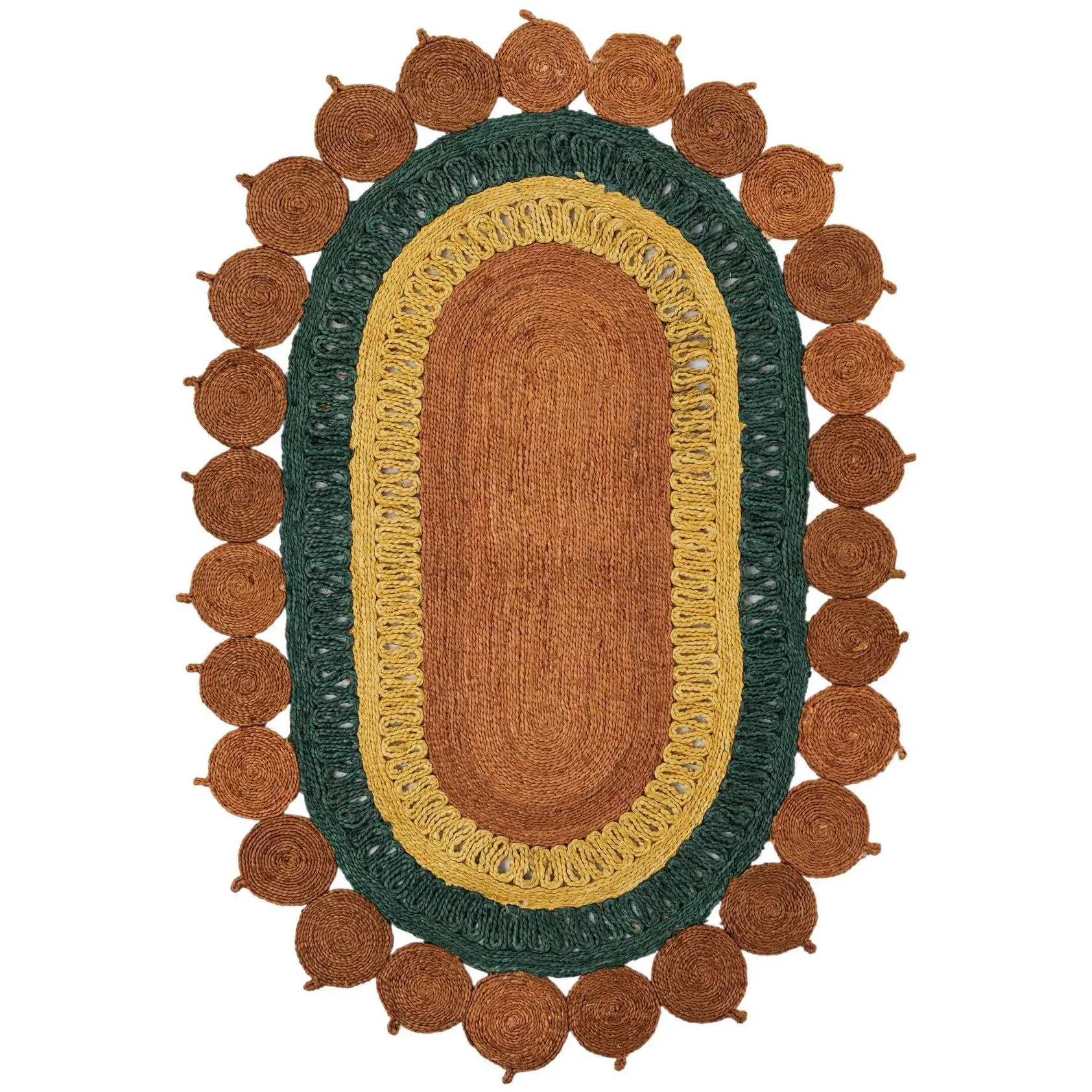 Orange Green Yellow 4' 1 x 6' 1