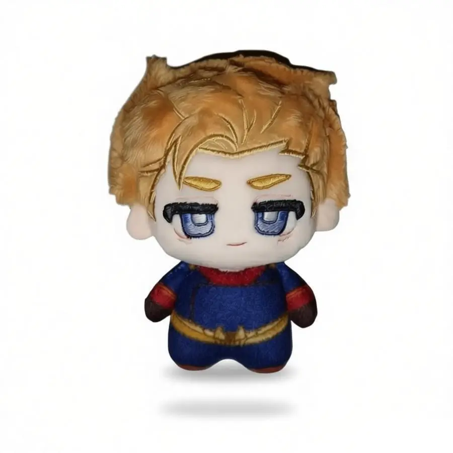 10cm Height Soft Plush Homelander Doll - The Boys Anime & Manga Peripheral, Backpack Decorative Pendant, Christmas Gift Toy for Anime Fans