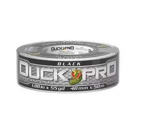 Black Duct Tape, 1.88 in. x 55yd Heavy-Duty Adhesive Tape for Tools & Hardware Repairs