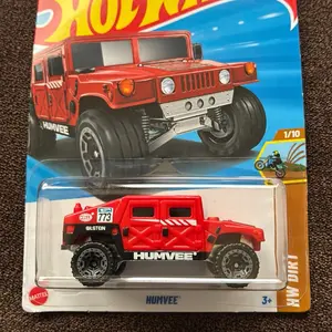 Hot Wheels Humvee HW Diki 1/10 Scale Die-Cast Model Car Red Color 773 Bilsten Edition