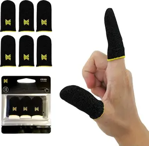 6 Pack Mobile Gaming Corps ClawSocks Phone Gaming Finger Sleeves - Carbon