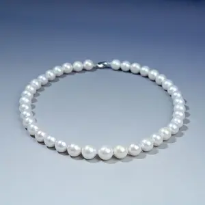 YA657-50 12-14mm Pearl necklace fresh water pearls for birthday/anniversary/holiday /retirement/ graduation presents