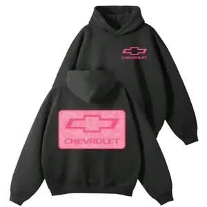 Chevrolet Pink Camo Logo Vintage Hoodie With Retro Aesthetic Graphic In Soft Cotton Fabric Oversized Outdoor Pullover For Men And Women Unisex Streetwear Outfit For Racing Fans Country Style Everyday Casual Layer Menswear Womenswear