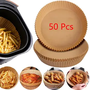 Disposable Air Fryer Liner , Disposable Air Fryer Baking Paper, Multipurpose Air Fryer Liner, Baking Paper for Home Kitchen, Bakeware, Cooking, Kitchenware, Baking Supplies