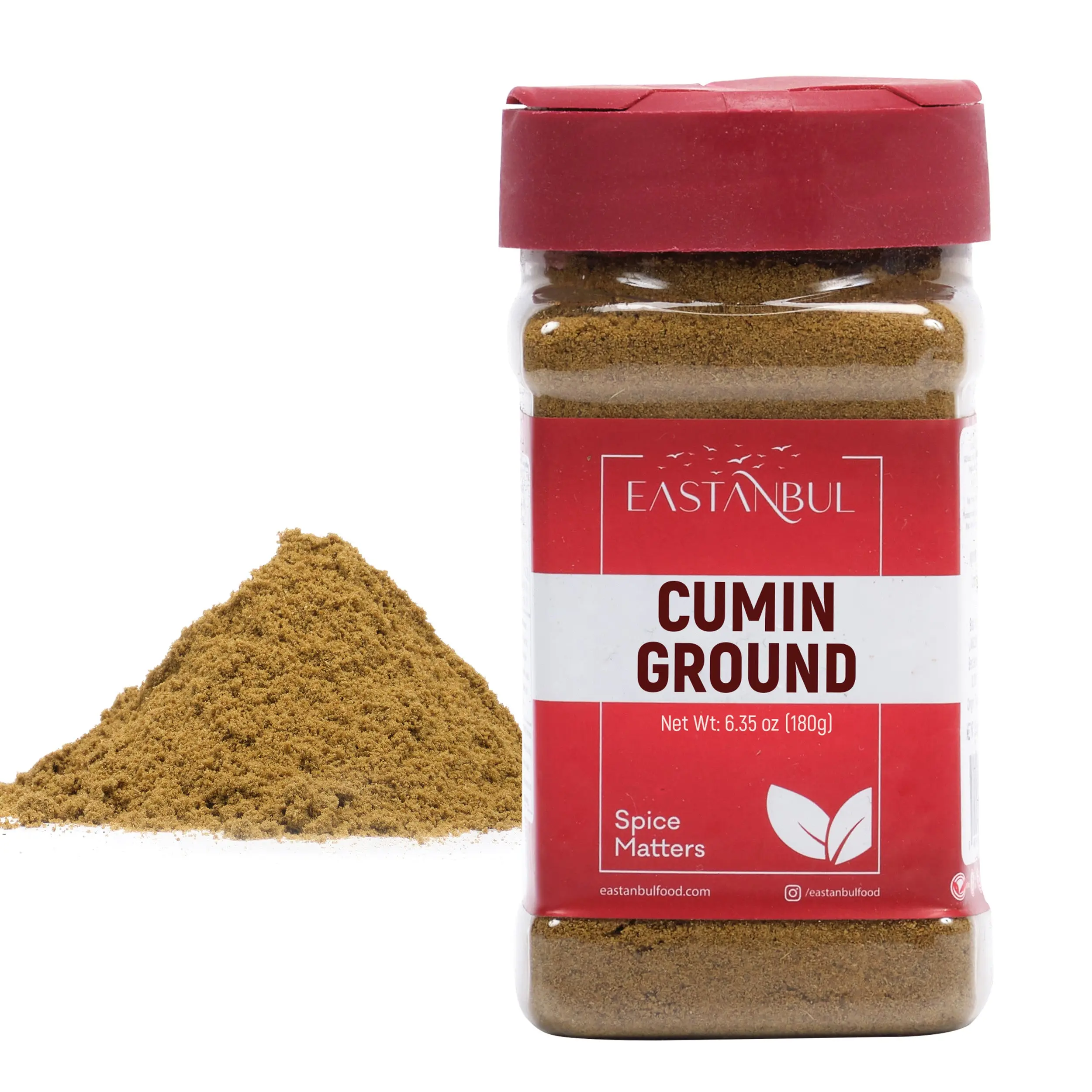 Eastanbul Ground Cumin Powder, Finely Ground Comino Molido Spice for Cooking and Cumin Tea, 6.35 oz Eastanbul Ground Cumin Powder, Finely Ground Comino Molido Spice for Cooking and Cumin Tea, 6.35 oz