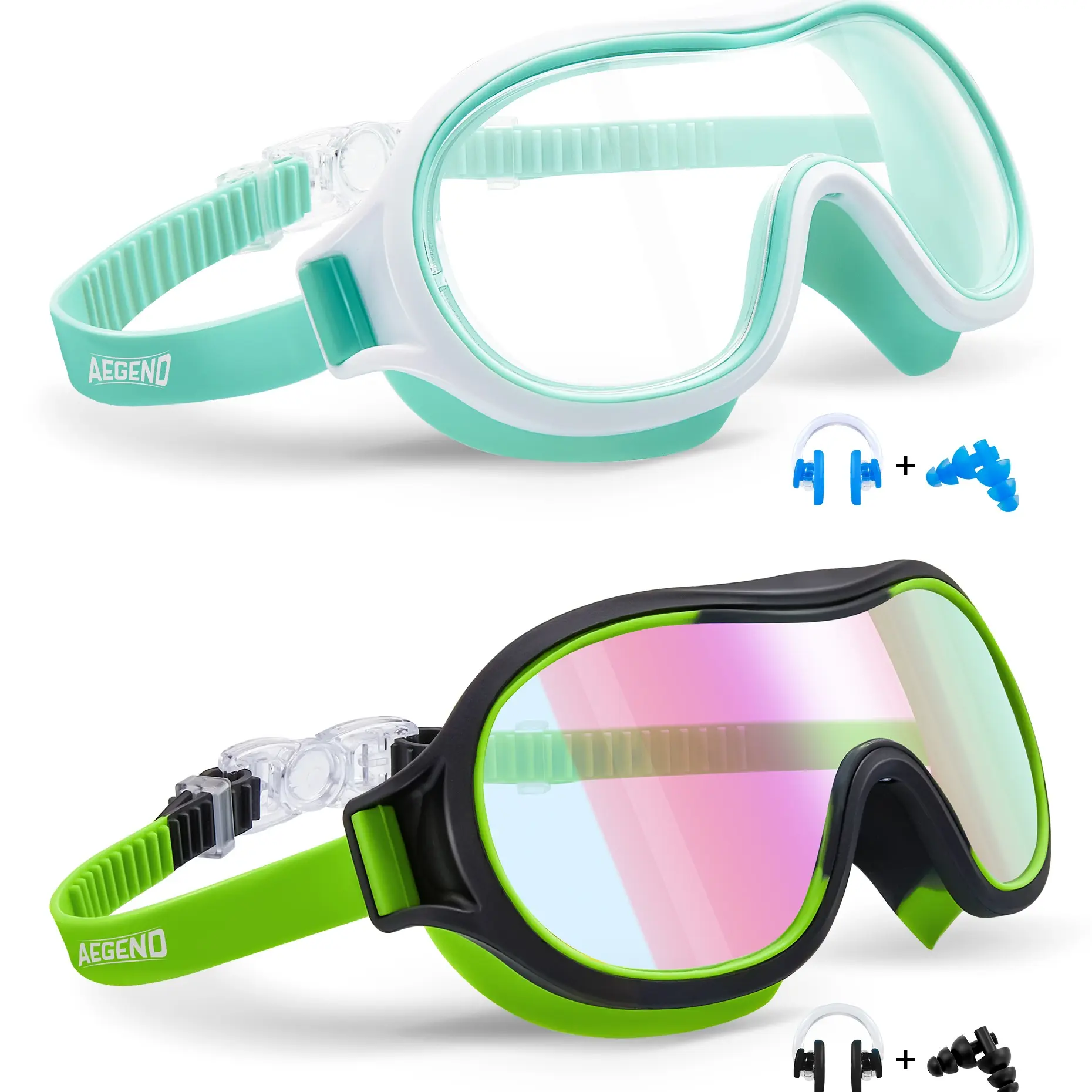 Black-green & Light Green