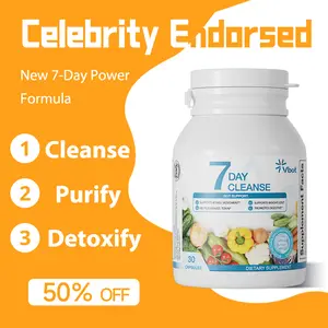 Vbot-Cleanse | Purify | Detoxify - Pure Herbal Extracts - Senna Leaf Extract | Aloe Vera Leaf | Psyllium Husk Powder - Powerful 7-Day Full-Body Internal Cleanse Formula, Promotes Healthy Elimination | Bowel Movement | Detoxification - Herbal Supplement