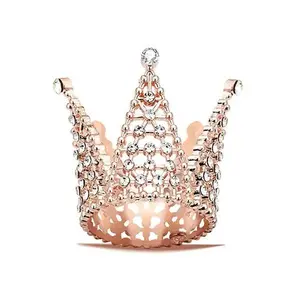 Mini 1.75 Inches By 1.3 Inches Crown With Crystals