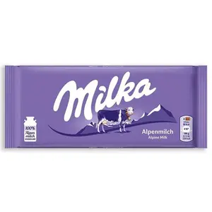 Milka Alpine Milk Chocolate Bars - Large: 16-Piece Box Milka Alpine Milk Chocolate Bars - Large: 16-Piece Box