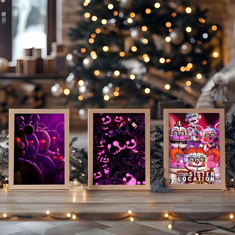 Game FnafFive-nights-At-Freddys Poster Sticky Waterproof Wall Art High Quality Print Unique Artwork Aesthetic Home Living Bedroom Decor Trendy Room Decoration Easy-To-Apply Gift Durable