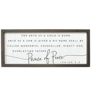 A Child is Born Farmhouse Frame by Sincere Surroundings