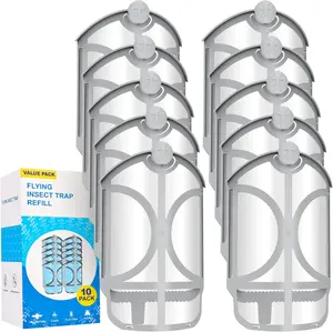 10 Pack Flying Trap Refills Compatible with zzevo Flying Insect Trap Refill, Insect Replacement Kit for M364 M364A and Max Fully Compatible