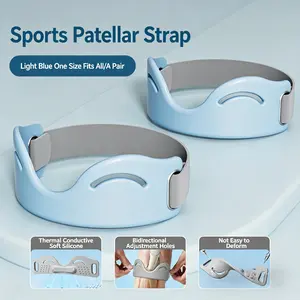Adjustable Patella Strap | Compression Knee Support Band, Pain Relief Knee Brace for Running, Hiking, Gym & Sports Workout